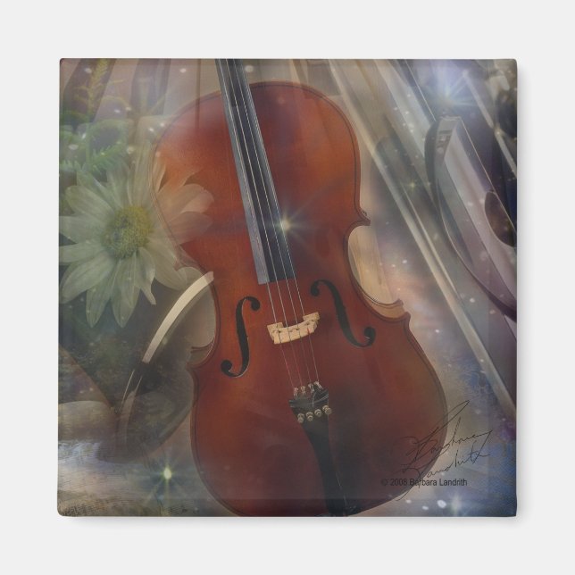 Imán Golpear una fibra con este hermoso diseño musical (Frente)