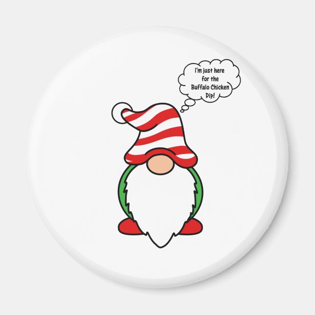 Imán Goma de salsa de pollo de búfalo (Frente)
