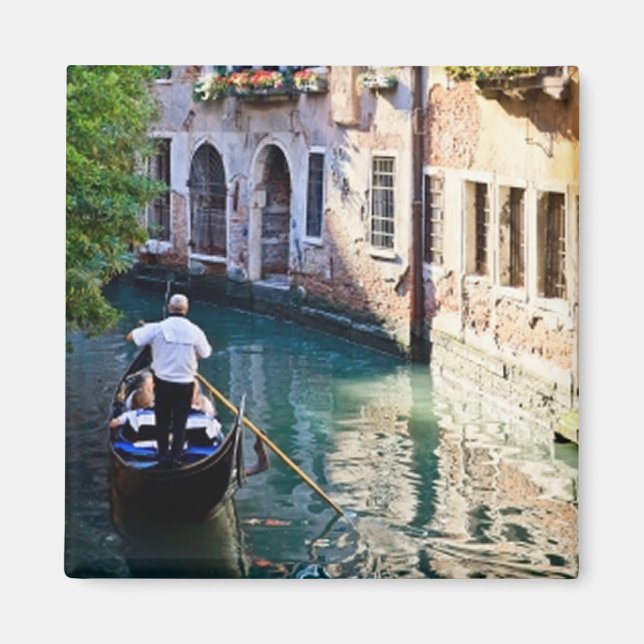 Imán Gondola en Venecia Italia (Frente)