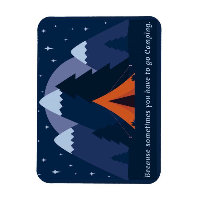 Imán Gone Camping (Vertical)