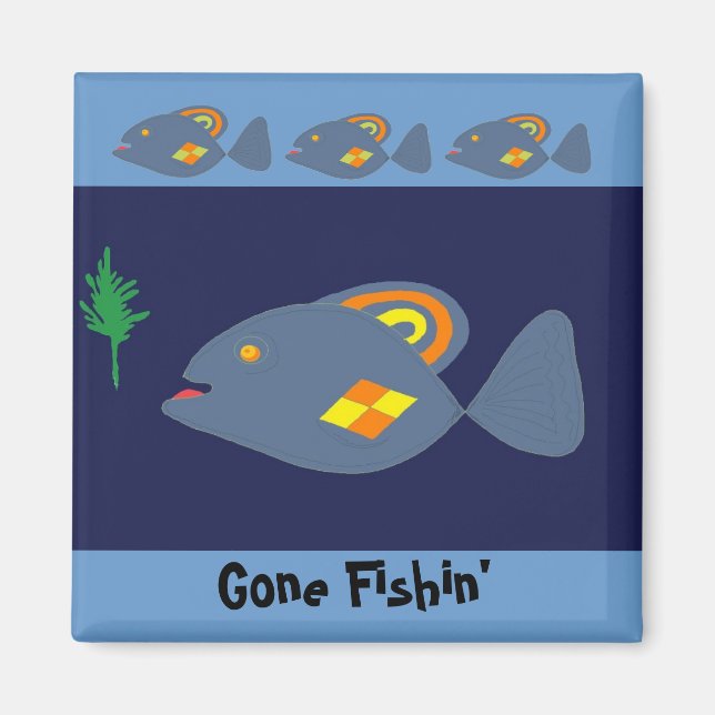 Imán Gone Fishin' (Frente)