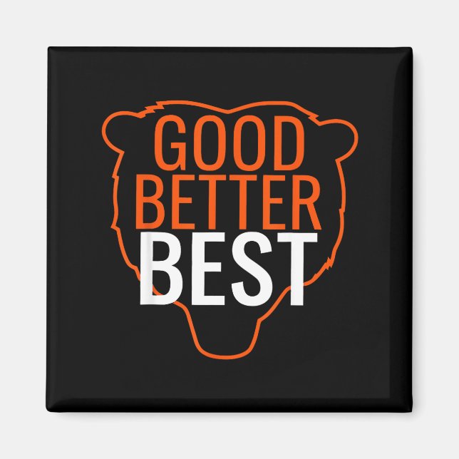Imán Good Better Bes Chicago Good Better Men Women  (Frente)