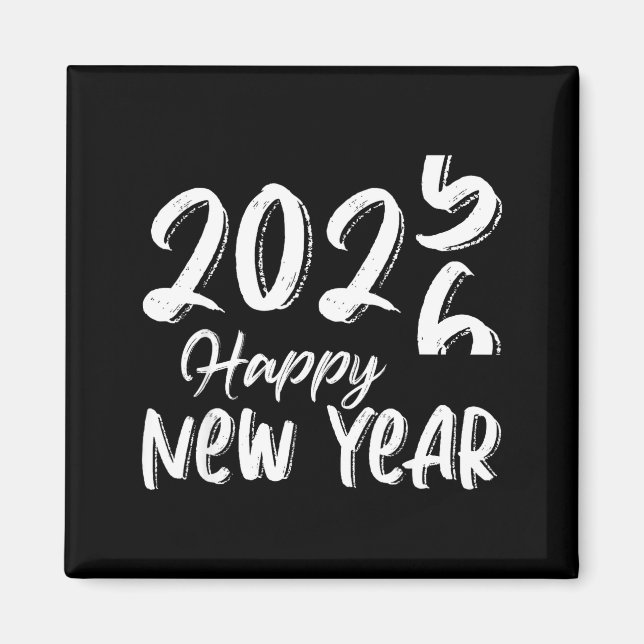 Imán Goodbye 2025 Hello 2026 Happy New Year New Years E (Frente)