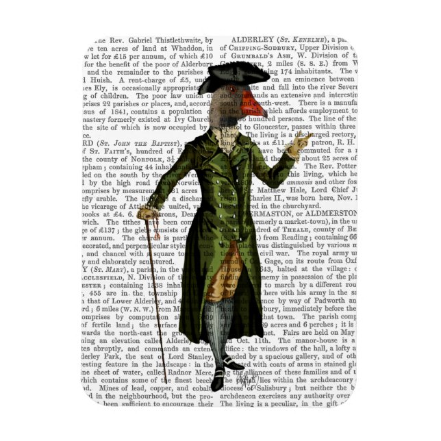 Imán Goose in Green Regency Coat 2 (Vertical)
