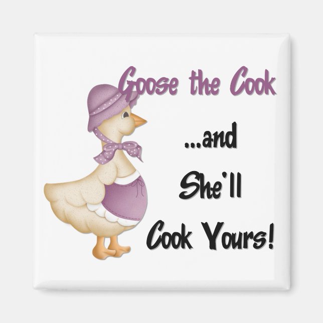 Imán Goose the Cook Magnet (Frente)
