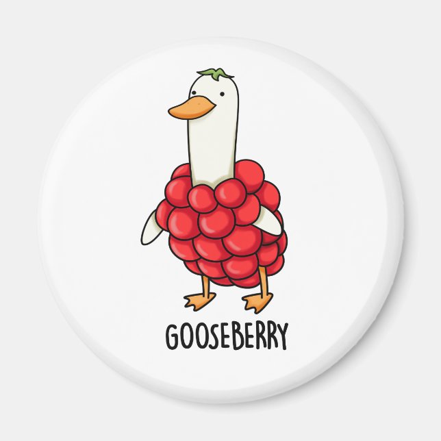 Imán Gooseberry Funny Berry Pun (Frente)