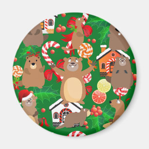Imán Gopher de Santa navidades