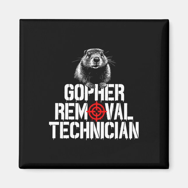Imán Gopher Hunting Trip Gopher Hunter Suministros Goph (Frente)