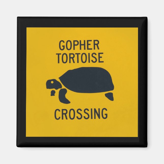 Imán Gopher Tortoise Crossing (Frente)