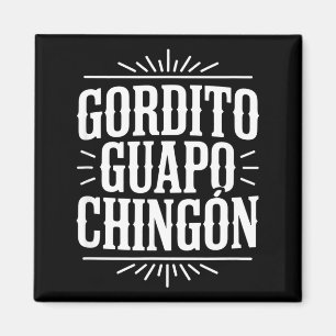 Imán Gordito guapo chingón dicho divertido de vaquero v