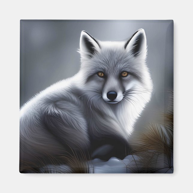 Imán Gorgeous Artic Fox (Frente)