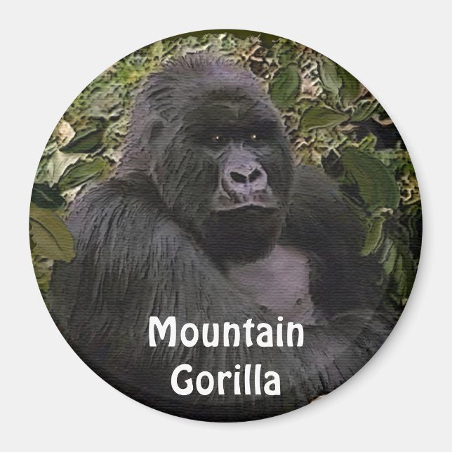 Imán Gorila de Montaña en peligro de extinción Magnet d