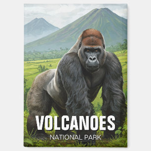 Imán Gorila en el Parque Nacional de los Volcanes Ruand