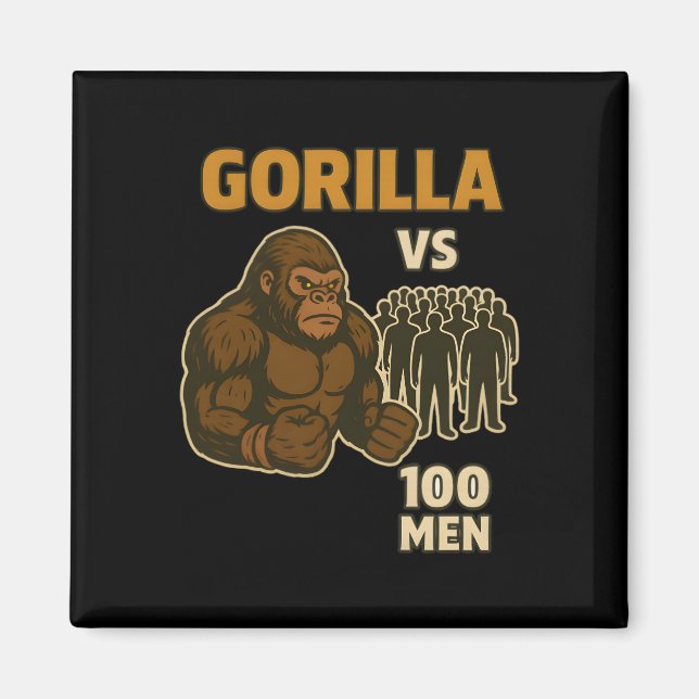 Imán Gorila vs 100 hombres batalla épica (Frente)