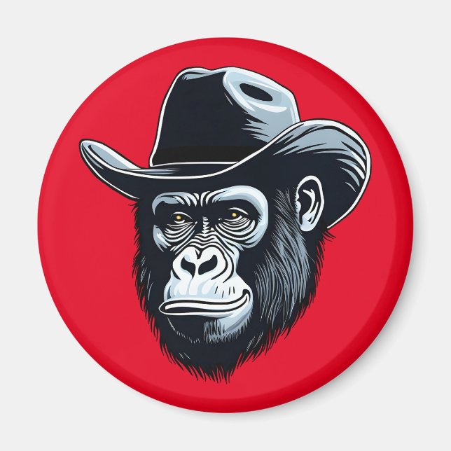 Imán Gorilla Cowboy (Frente)