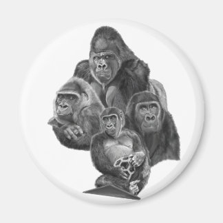 Imán Gorilla Family Magnet (ゴリラ家族のマグネット）Gorilla Life