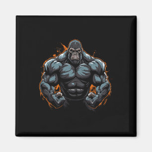Imán Gorilla Flexing