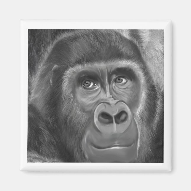 Imán Gorilla sucking fingers Magnet2指しゃぶりのゴリラマグネット (Frente)