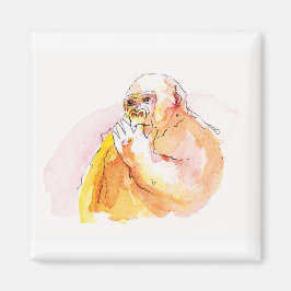 Imán Gorilla sucking fingers Magnet 指しゃぶりのゴリラマグネット