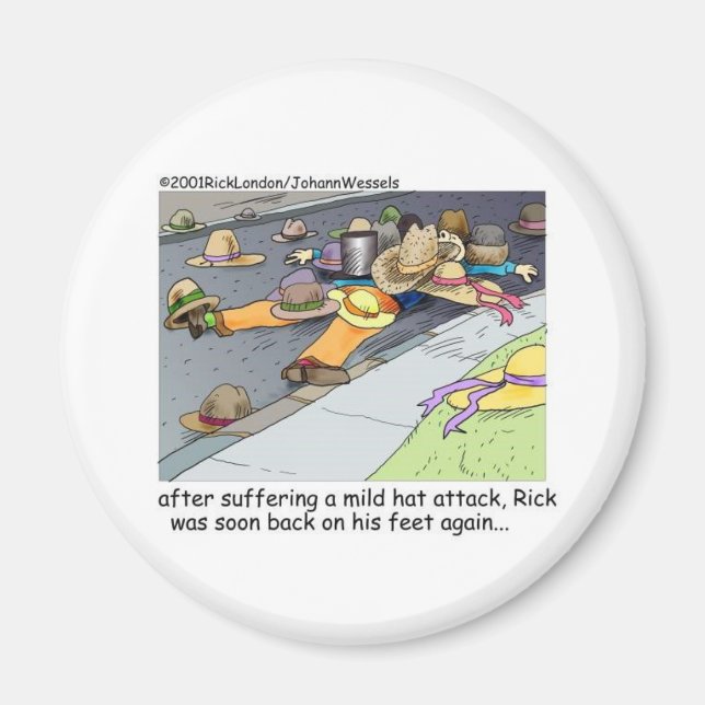 Imán Gorra Ataca regalos divertidos Tees y coleccionabl (Frente)