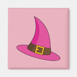 Imán Gorra de bruja rosa
