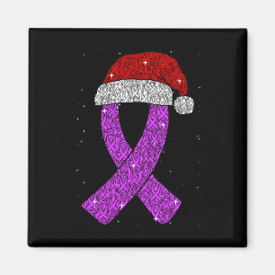 Imán Gorra de Navidad Epilepsia Lazo de Concientización