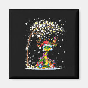 Imán Gorra de renos de serpiente Santa Navidad Árbol di