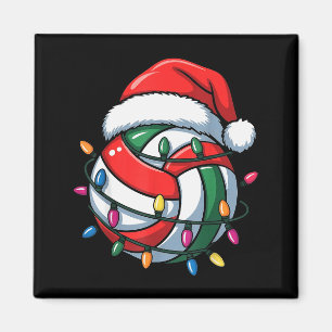 Imán Gorra de Santa de Navidad de voleibol Srt Hombres