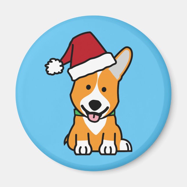 Imán Gorra de Santa del navidad Galés del Pembroke del (Frente)