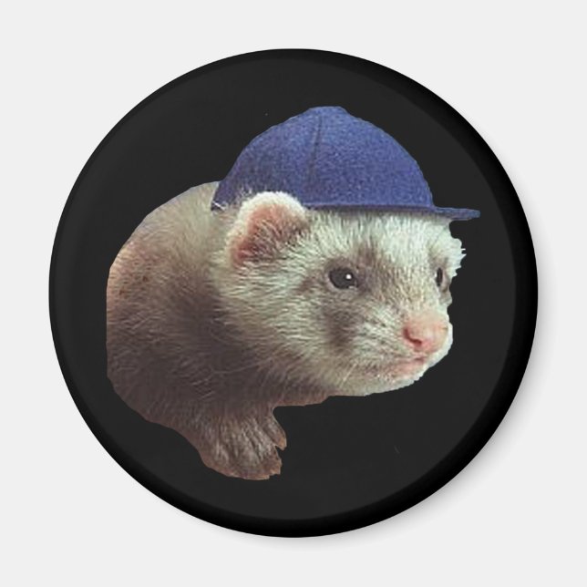 Imán Gorra de uso de Ferret (Frente)