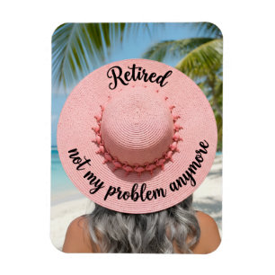Imán Gorra Jubilada No Es Mi Problema Más Playa Tropica