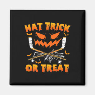 Imán Gorra Trick O Trato Fun Hockey Halloween Costum