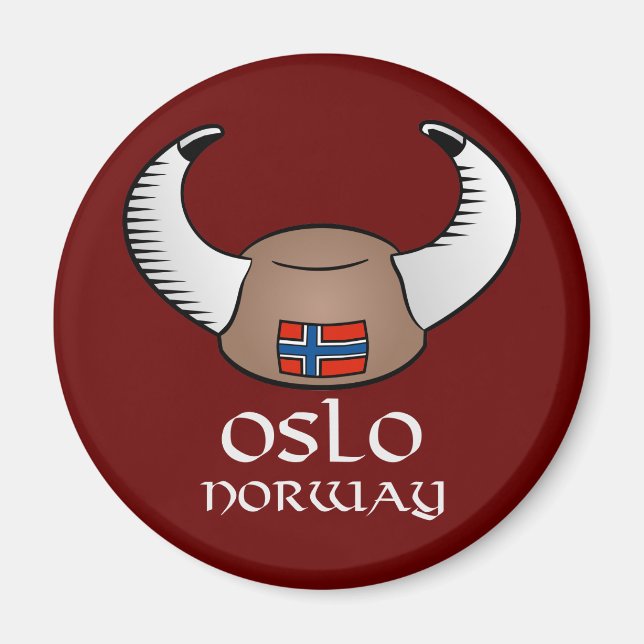 Imán Gorra viking de Oslo Noruega (Frente)