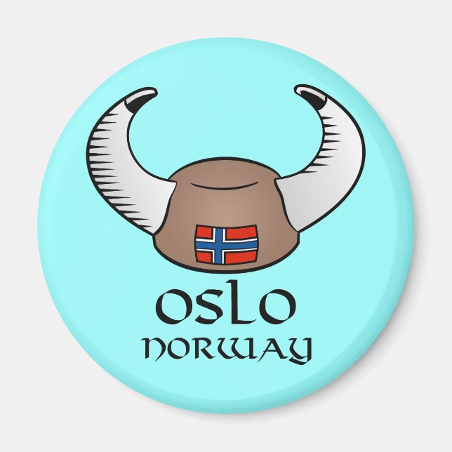 Imán Gorra viking de Oslo Noruega (Frente)