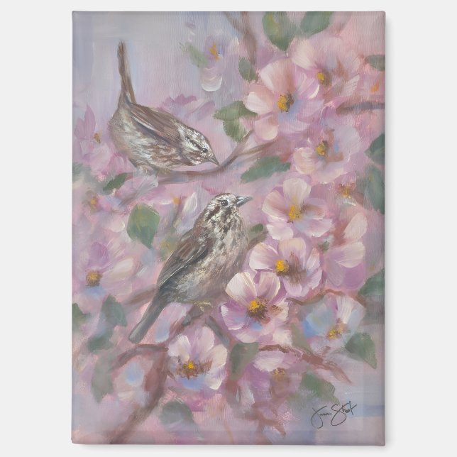 Imán Gorrión Cantante (Anverso)