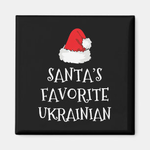 Imán Gorrito Divertido de Navidad Ucraniano Favorito de