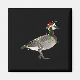 Imán Gose Bird Lover Xmas Santa Hat Goose Navidades
