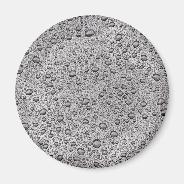 Imán Gotas de agua gris (Frente)