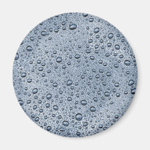 Imán Gotas de agua gris de cañón