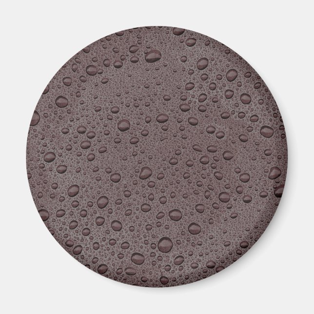 Imán Gotas marrones de agua (Frente)