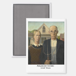 Imán Gótico Americano, Grant Wood