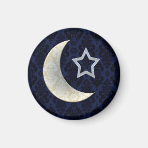 Imán Gótico Crescent Moon Damask