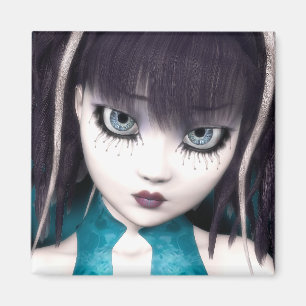 Imán gótico de la muñeca del Grunge