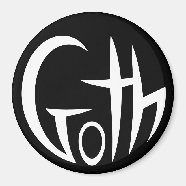 Imán Gótico (Letras apuntadas) (Frente)