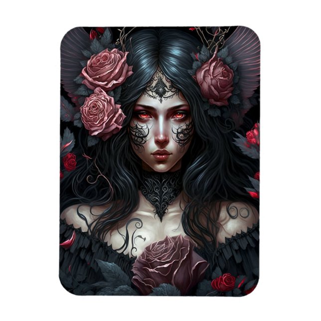 Imán Gótico Princesa Gótica Fantasía Magnet (Vertical)