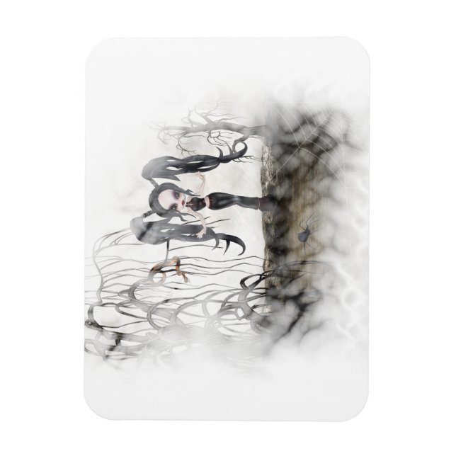 Imán Gótico Sepia Chica Vignette (Vertical)