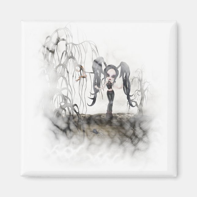 Imán Gótico Sepia Chica Vignette (Frente)