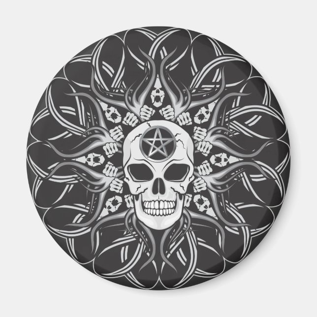 Imán Gótico Skull (Frente)