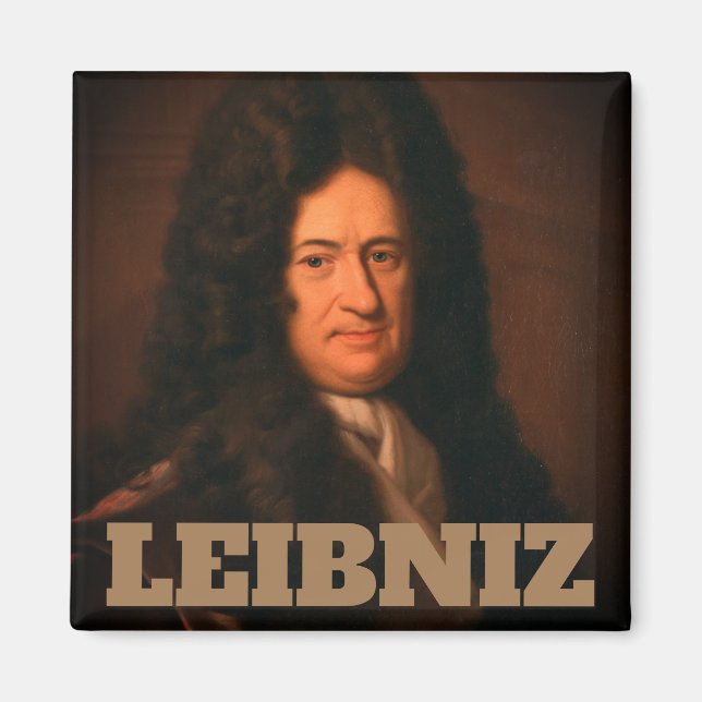 Imán Gottfried Wilhelm Leibniz (1695) Magnet (Frente)