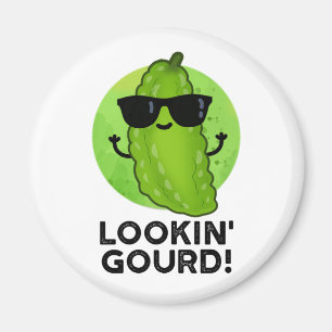 Imán Gourd Funny Guay Veggie Pun